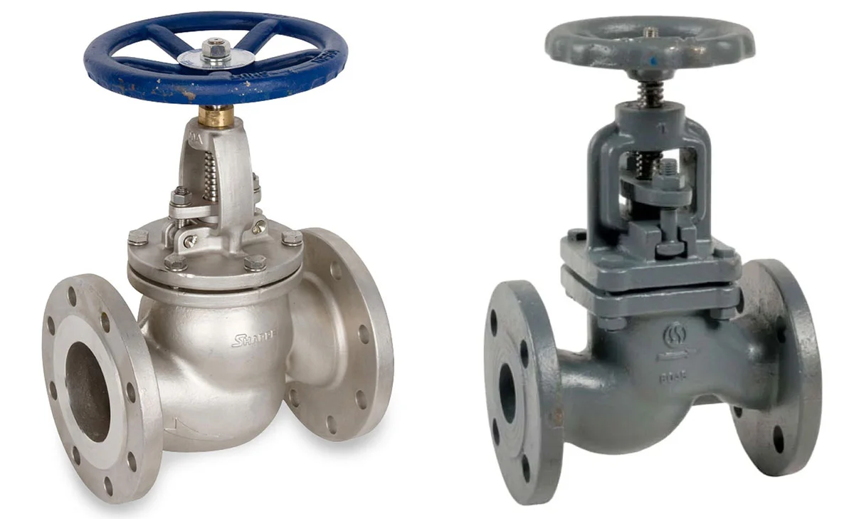 Can globe valves be used for slurries or suspensions?