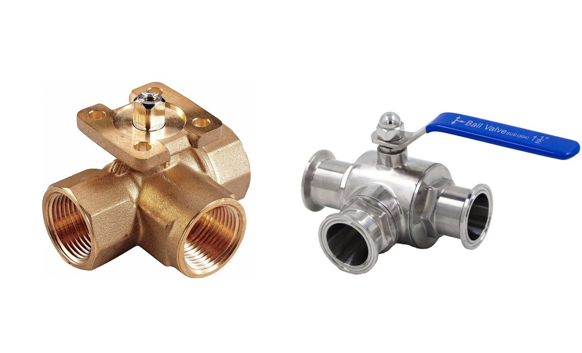 brass 3 way ball valve 